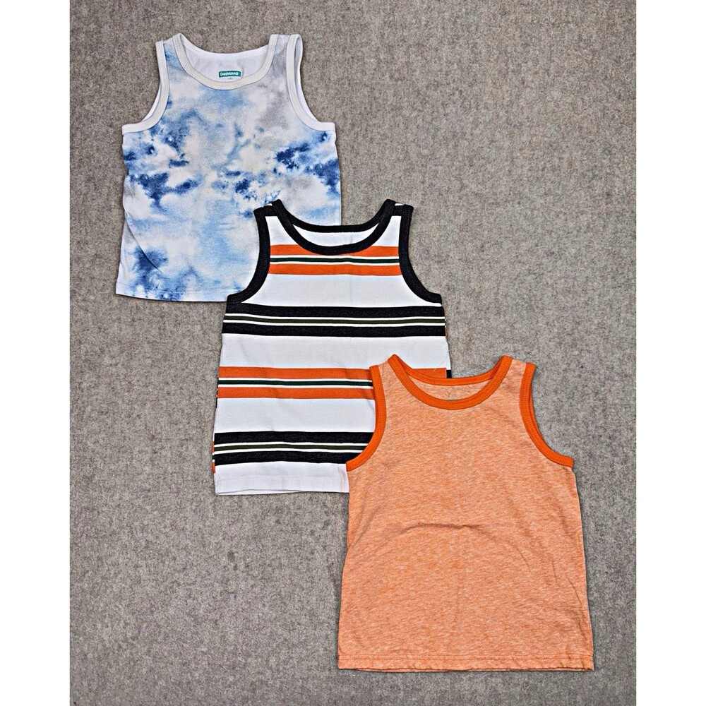 Garanimals Boys Baby 18M Tank Tops 3-Pack Sleeveless Knit Striped
